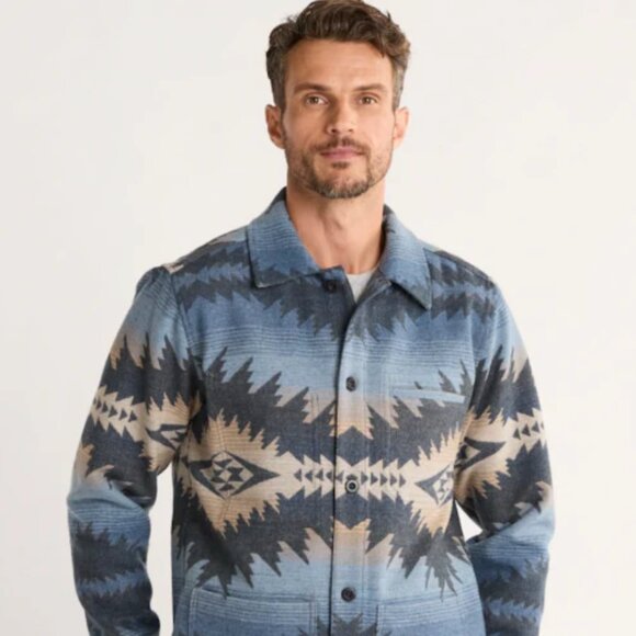 NWT Pendleton 2025 Mens Limited Sunset Pass Rare Aztec Conway Chore Jacket Large - Picture 3 of 6